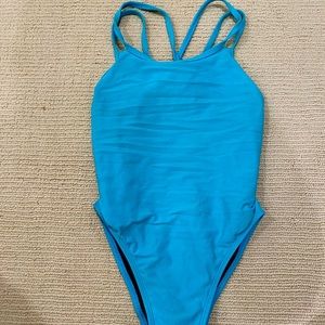 Blue Jolyn Double Strap Swimsuit- size 30